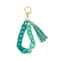 Blue Moon Studio™ Teal Chain Link Bag Charm with Tassel